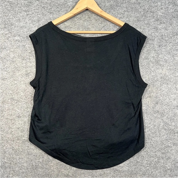NIKE Tank Top Size Large Womens Black Sleeveless Crew Neck Cotton Activewear NEW - Picture 9 of 10